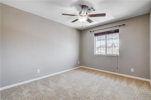 405 Prairie Moon Ave, North Las Vegas, NV 89084 - carpeted spare room featuring ceiling fan and baseboards