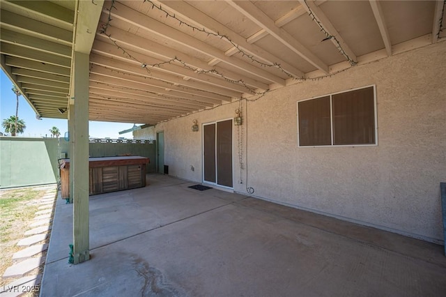 4409 Rosebank Cir, Las Vegas, NV 89108 - view of patio / terrace featuring a hot tub