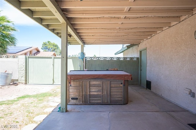 4409 Rosebank Cir, Las Vegas, NV 89108 - view of patio / terrace featuring a hot tub