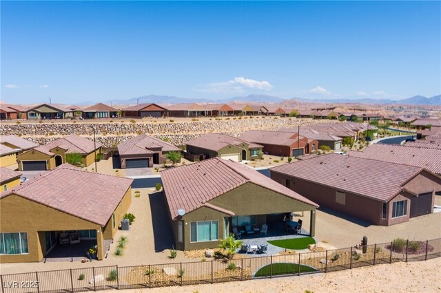 977 Majestic Vw, Mesquite, NV 89034 - aerial view of residential area with a mountain backdrop