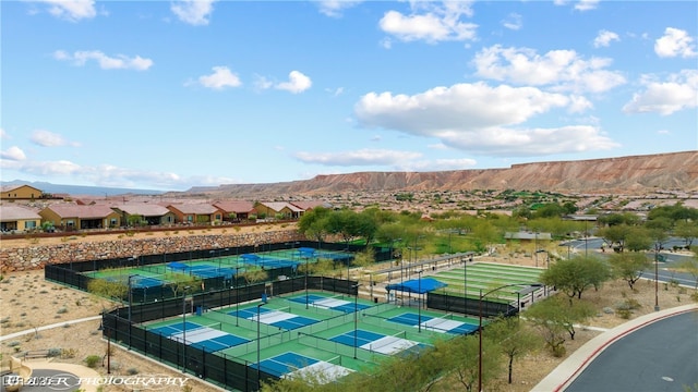 977 Majestic Vw, Mesquite, NV 89034 - view of community with a tennis court and a mountain view