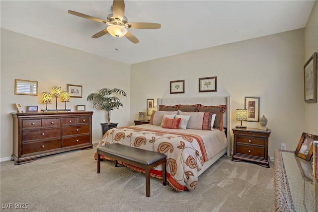6440 Bristlebird St, North Las Vegas, NV 89084 - bedroom featuring carpet floors, a ceiling fan, and baseboards