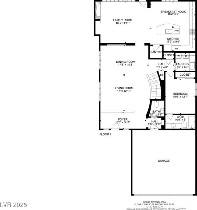 6440 Bristlebird St, North Las Vegas, NV 89084 - view of property floor plan
