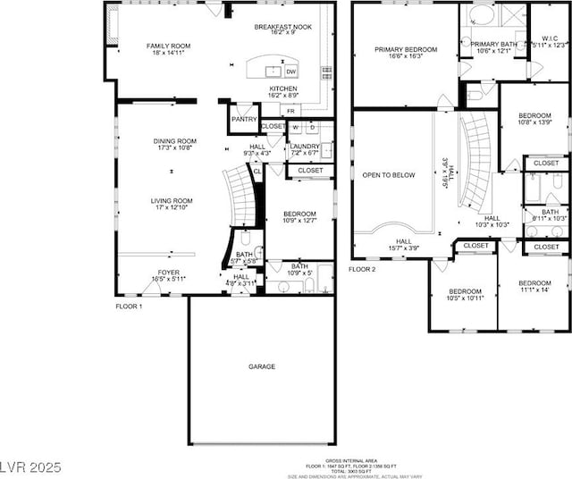 6440 Bristlebird St, North Las Vegas, NV 89084 - property floor plan