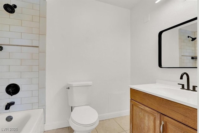 6445 Ironbark Ln, Las Vegas, NV 89107 - full bath featuring vanity, tile patterned floors, and shower / bathtub combination