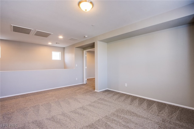 2369 Via Barranca St, Henderson, NV 89044 - carpeted spare room with baseboards and recessed lighting