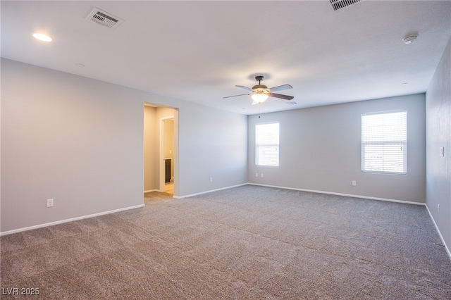 2369 Via Barranca St, Henderson, NV 89044 - carpeted spare room with a ceiling fan, baseboards, and a smoke detector