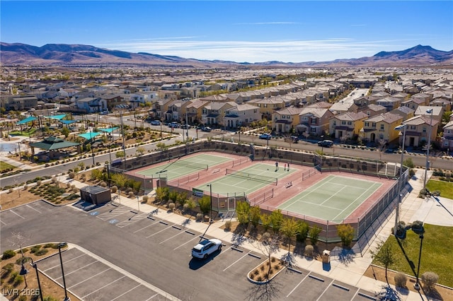 2369 Via Barranca St, Henderson, NV 89044 - aerial perspective of suburban area featuring a mountain backdrop
