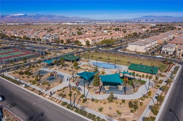 2369 Via Barranca St, Henderson, NV 89044 - aerial view of residential area with mountains