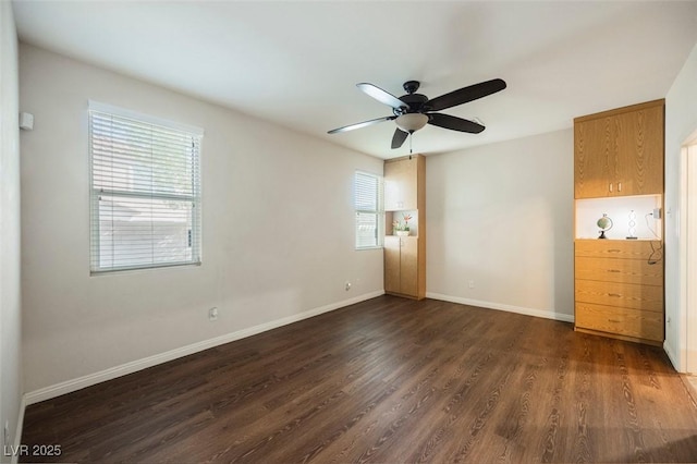 132 Soaring Sky Ave, Henderson, NV 89011 - unfurnished room with dark wood-type flooring and ceiling fan