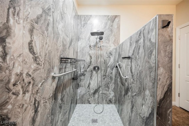 132 Soaring Sky Ave, Henderson, NV 89011 - full bathroom featuring a marble finish shower