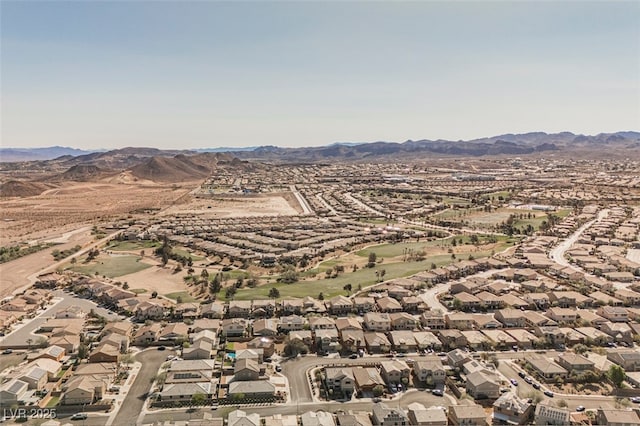 132 Soaring Sky Ave, Henderson, NV 89011 - aerial overview of property's location with mountains and nearby suburban area