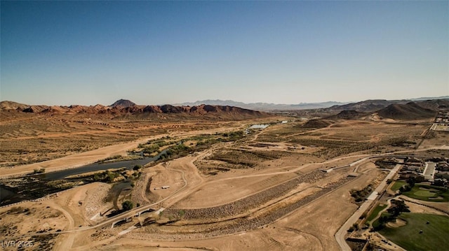 132 Soaring Sky Ave, Henderson, NV 89011 - aerial view of property's location with a mountainous background and a desert landscape