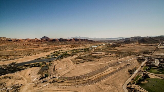 132 Soaring Sky Ave, Henderson, NV 89011 - aerial view of property's location featuring a mountainous background and a desert landscape