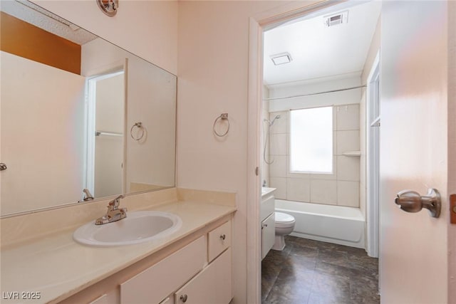 5523 Orchard Ln Unit 0, Las Vegas, NV 89110 - full bathroom with vanity, toilet, and bathing tub / shower combination