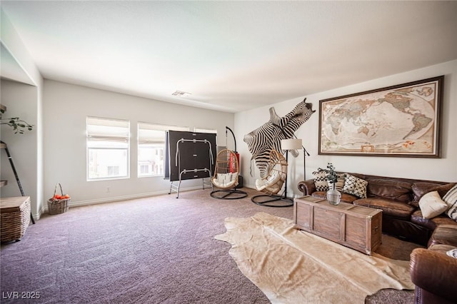 7538 Mustang St, Las Vegas, NV 89131 - carpeted living room with baseboards