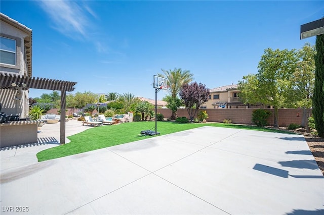 7538 Mustang St, Las Vegas, NV 89131 - view of sport court featuring a pergola