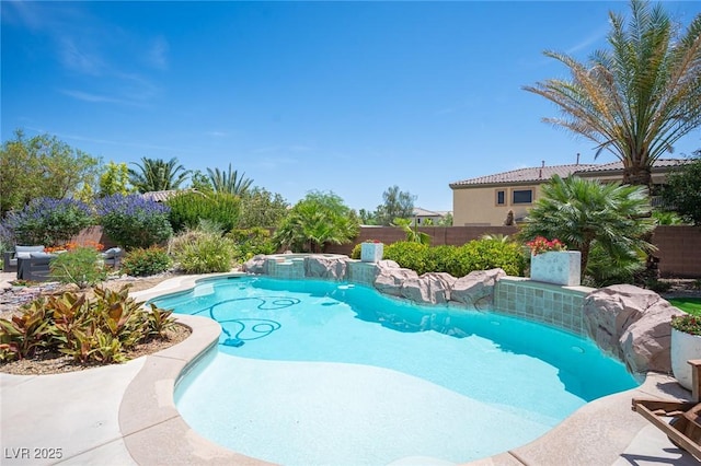 7538 Mustang St, Las Vegas, NV 89131 - view of swimming pool featuring a fenced backyard