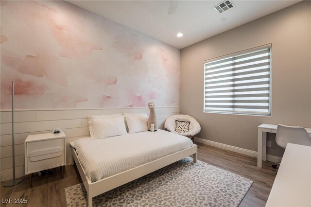 2896 Grande Arch St, Henderson, NV 89044 - bedroom featuring dark wood-style floors, baseboards, and recessed lighting