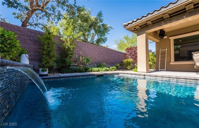 2896 Grande Arch St, Henderson, NV 89044 - view of swimming pool with a fenced backyard