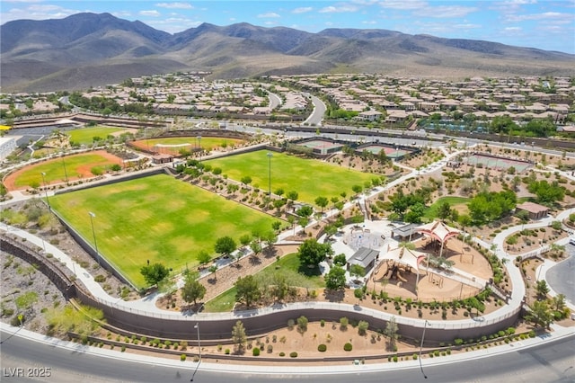 2896 Grande Arch St, Henderson, NV 89044 - view of property location featuring a mountainous background and nearby suburban area