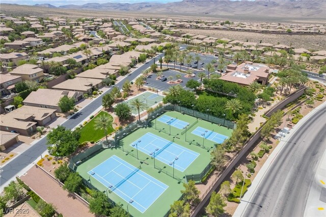 2896 Grande Arch St, Henderson, NV 89044 - aerial perspective of suburban area with a mountain backdrop