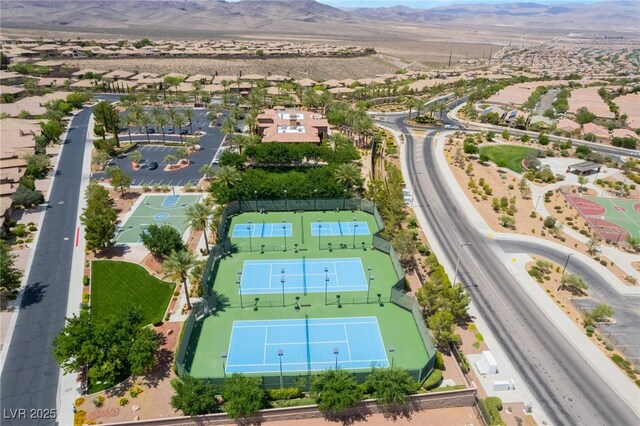 2896 Grande Arch St, Henderson, NV 89044 - aerial perspective of suburban area with a mountainous background
