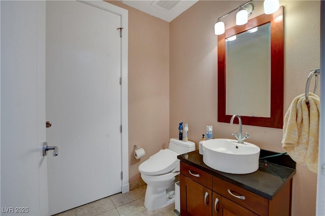 4525 Dean Martin Dr Unit 2109, Las Vegas, NV 89103 - bathroom with vanity, toilet, and tile patterned flooring