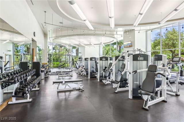 222 Karen Ave Unit 3208, Las Vegas, NV 89109 - gym featuring plenty of natural light