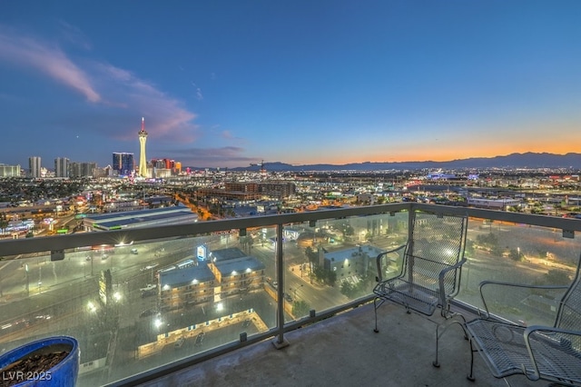 900 Las Vegas Blvd Unit 1208, Las Vegas, NV 89101 - balcony featuring a city view and a mountain view