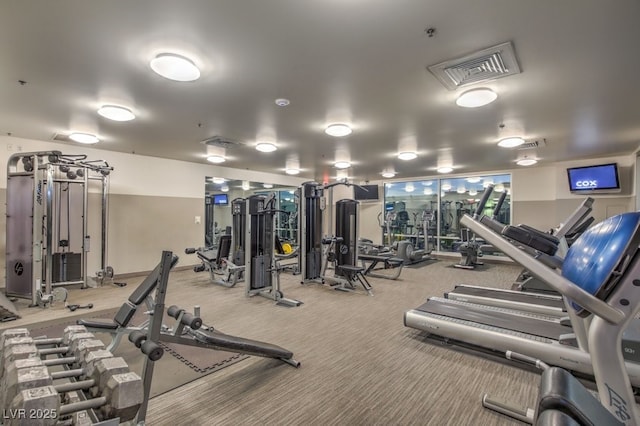 900 Las Vegas Blvd Unit 1208, Las Vegas, NV 89101 - workout area with carpet floors