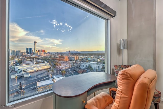 900 Las Vegas Blvd Unit 1208, Las Vegas, NV 89101 - balcony at dusk with a view of city