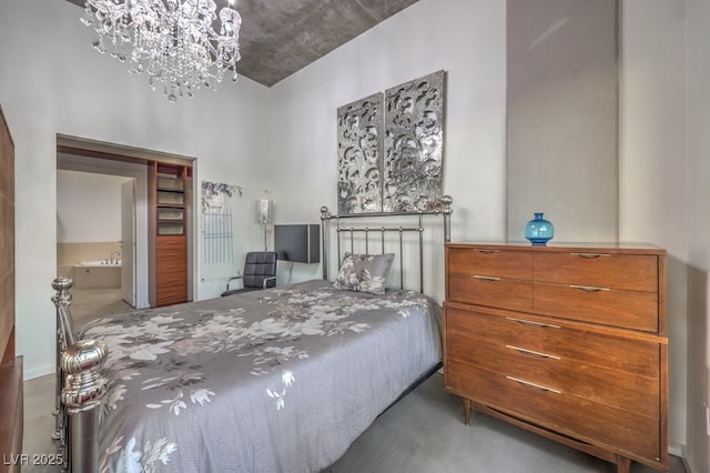 900 Las Vegas Blvd Unit 1208, Las Vegas, NV 89101 - bedroom with a chandelier