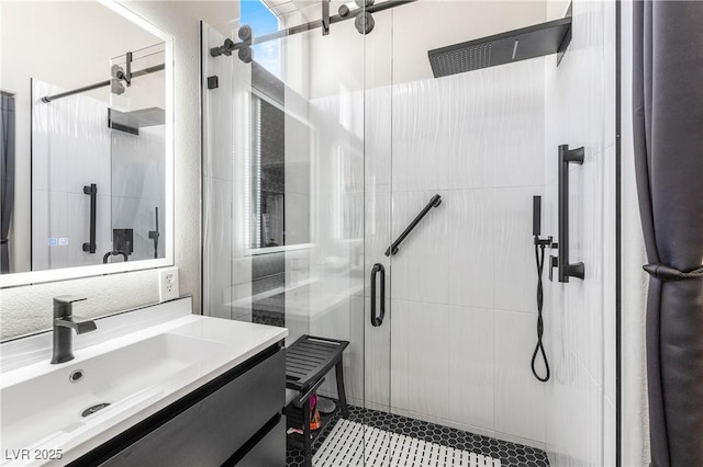 10504 Button Willow Dr, Las Vegas, NV 89134 - full bathroom with a shower stall and vanity