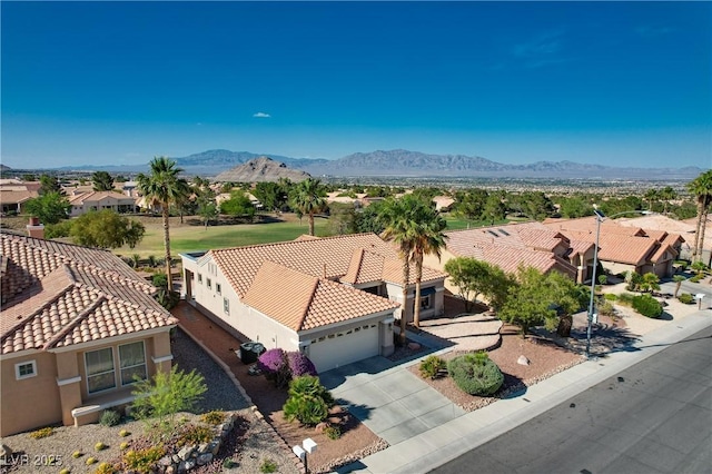 10504 Button Willow Dr, Las Vegas, NV 89134 - aerial view of residential area featuring a mountainous background