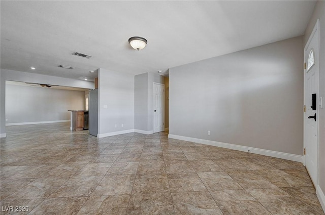 839 Benita Pl, Boulder City, NV 89005 - unfurnished room with baseboards, ceiling fan, and recessed lighting