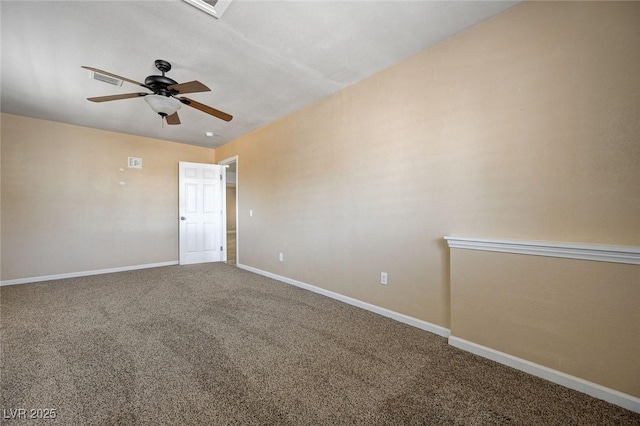 839 Benita Pl, Boulder City, NV 89005 - carpeted spare room featuring ceiling fan and baseboards