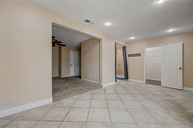 839 Benita Pl, Boulder City, NV 89005 - spare room featuring baseboards, recessed lighting, and light tile patterned flooring