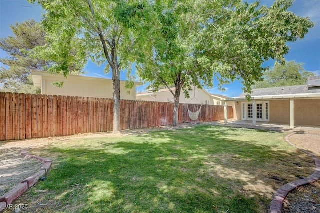 839 Benita Pl, Boulder City, NV 89005 - view of yard featuring french doors