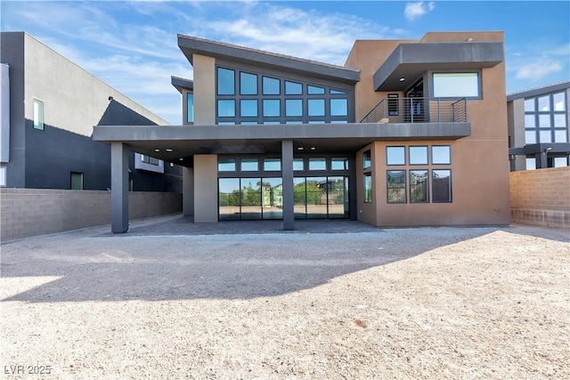 5364 Succulent Rose Dr, Las Vegas, NV 89135 - rear view of house with stucco siding