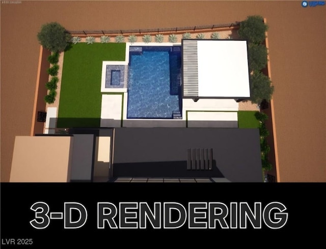 5364 Succulent Rose Dr, Las Vegas, NV 89135 - bird's eye view