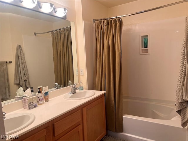87 E Agate Ave Unit 202, Las Vegas, NV 89123 - bathroom featuring double vanity and shower / bath combo