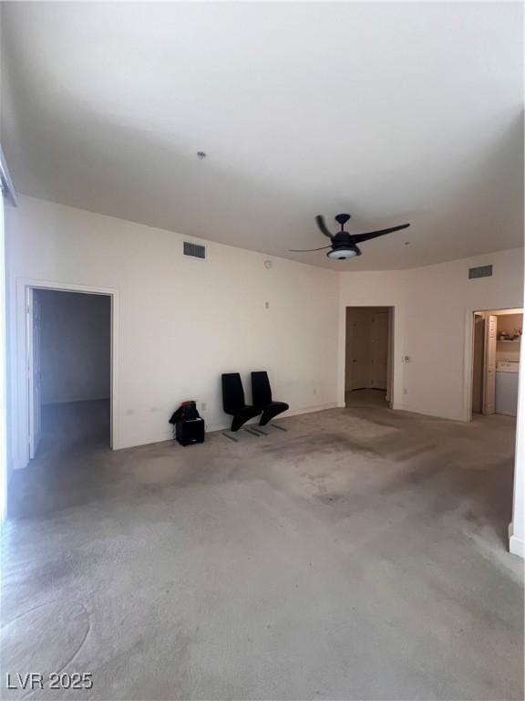 87 E Agate Ave Unit 202, Las Vegas, NV 89123 - unfurnished living room featuring ceiling fan and carpet flooring