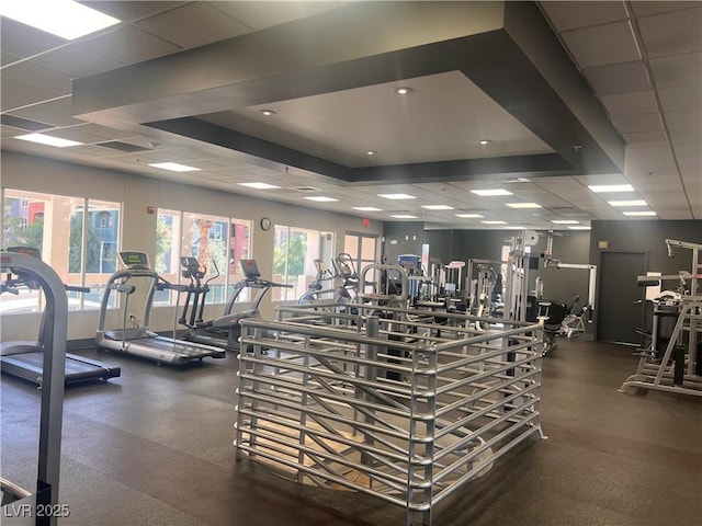 87 E Agate Ave Unit 202, Las Vegas, NV 89123 - gym with a drop ceiling