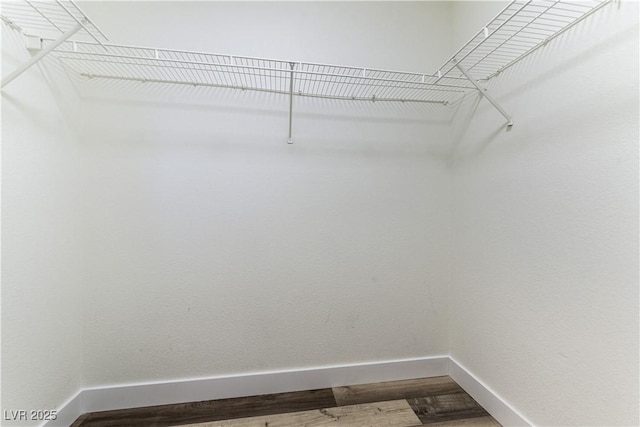 10162 Lemon Thyme St, Las Vegas, NV 89183 - walk in closet with wood finished floors