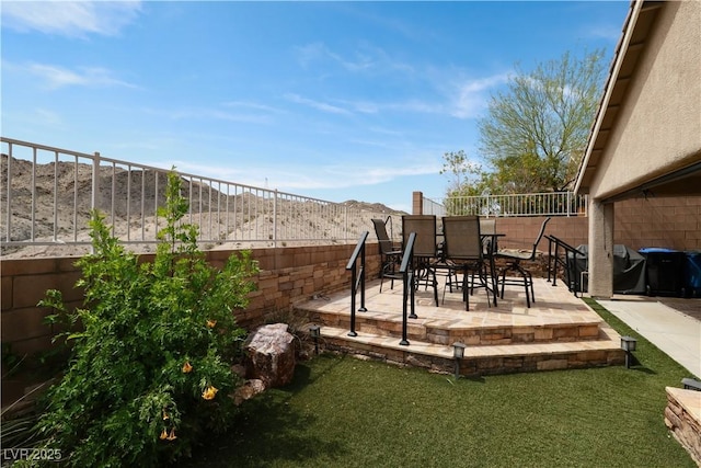 2787 Sunken Ship St, Laughlin, NV 89029 - view of yard with a patio