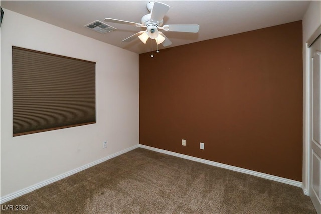 2787 Sunken Ship St, Laughlin, NV 89029 - carpeted spare room with ceiling fan and baseboards