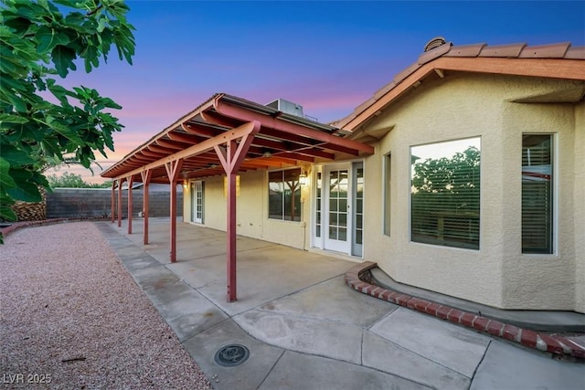 160 Coastal Pier Ct, Henderson, NV 89002 - patio terrace at dusk featuring a patio area
