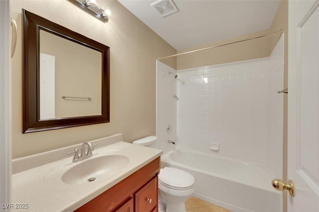 160 Coastal Pier Ct, Henderson, NV 89002 - bathroom featuring vanity, shower / bathtub combination, and tile patterned flooring