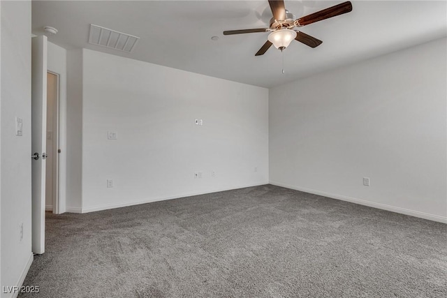 4448 Mahogany Hills Ave, Las Vegas, NV 89141 - carpeted spare room with ceiling fan, baseboards, and a smoke detector